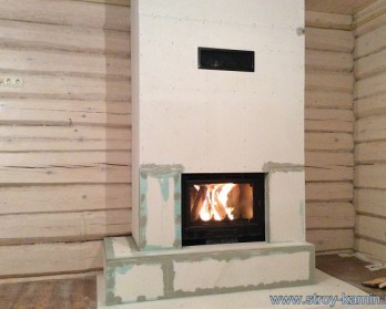 Отопление дачного дома дровяным камином Deco 690 SA (Fabrilor)