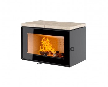 Печь-камин Астов КУБ 800 в крема беж Печь-камин Астов КУБ 800 в крема беж