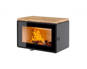 Печь-камин Астов КУБ 800 в песчанике Печь-камин Астов КУБ 800 в песчанике