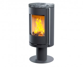 Печь-камин Астов R1.0 N в пироксените (частичная облицовка) Печь-камин Астов R1.0 N в пироксените (частичная облицовка)