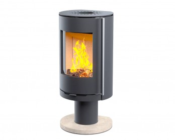 Печь-камин Астов R1 N в крема-беж (частичная облицовка) Печь-камин Астов R1 N в крема-беж (частичная облицовка)